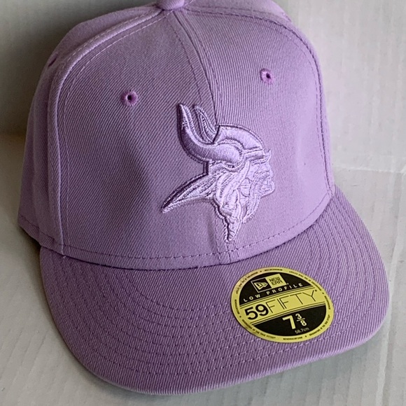 Minnesota Vikings New Era Fitted Cap Size 7 3/8 Lavender Brights Edition NWT - Picture 1 of 5